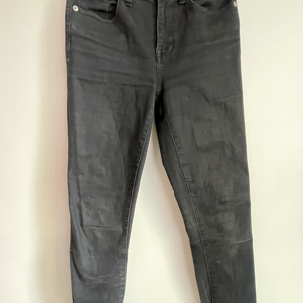 Madewell High Riser Skinny Black Jeans